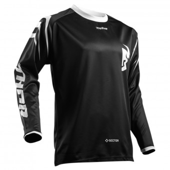 Camiseta Motocross Thor Sector Zones Black Nio