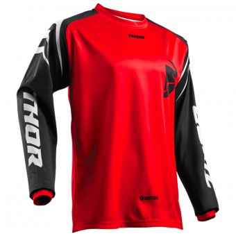 Camiseta Motocross Thor Sector Zones Red Nio