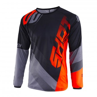 Camiseta Motocross SHOT Devo Ultimate Negro Neon Naranja