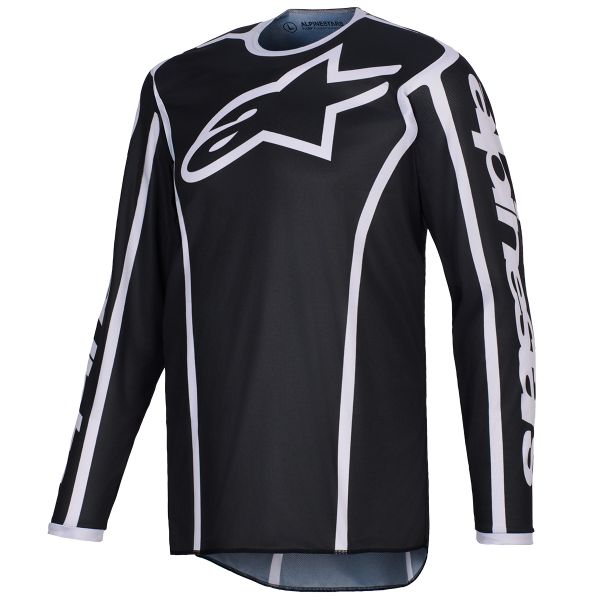Camiseta Motocross Alpinestars Fluid Apex Jersey Black Gray