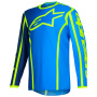 Camiseta Motocross Alpinestars Fluid Apex Jersey Blue Yellow Fluo
