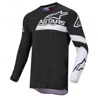 Camiseta Motocross Alpinestars Fluid Chaser Black White Camiseta Motocross Alpinestars Fluid Chaser Black White
