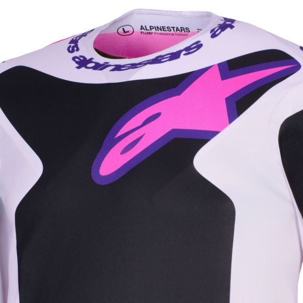 Alpinestars Fluid Grid Jersey Black Light Gray Purple