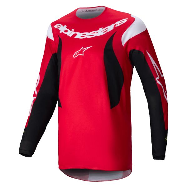 Camiseta Motocross Alpinestars Fluid Haul Bright Red Black