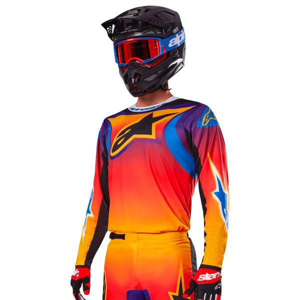 Camiseta Motocross Alpinestars Fluid Wurx Multicolor Camiseta Motocross Alpinestars Fluid Wurx Multicolor