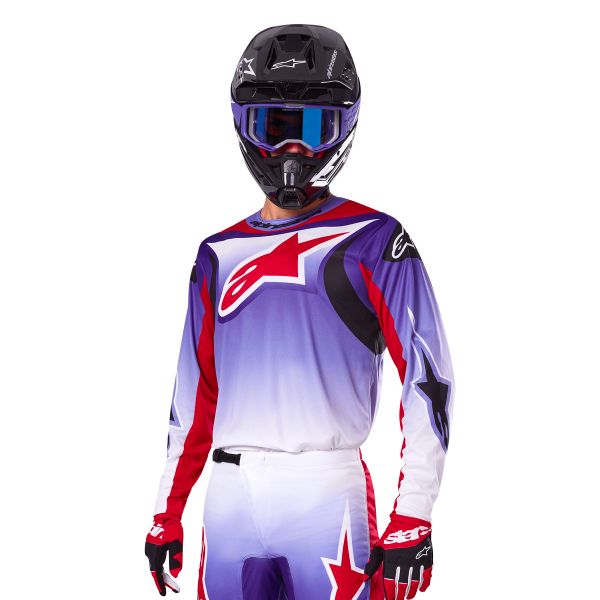 Alpinestars Fluid Wurx Purple Bright Red