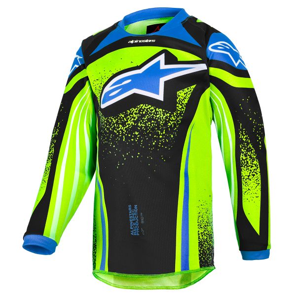 Camiseta Motocross Alpinestars Kids Racer Nomur Jersey Dk Navy Yllw FL Ucla Blue