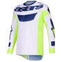 Camiseta Motocross Alpinestars Racer Air Riway Jersey Light Gray Yellow Fluo Blue