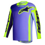 Camiseta Motocross Alpinestars Racer Portl Jersey Purple Yellow Fluo
