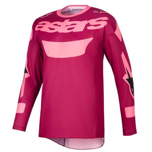 Camiseta Motocross Alpinestars Racer Riway Jersey Dark Red Coral