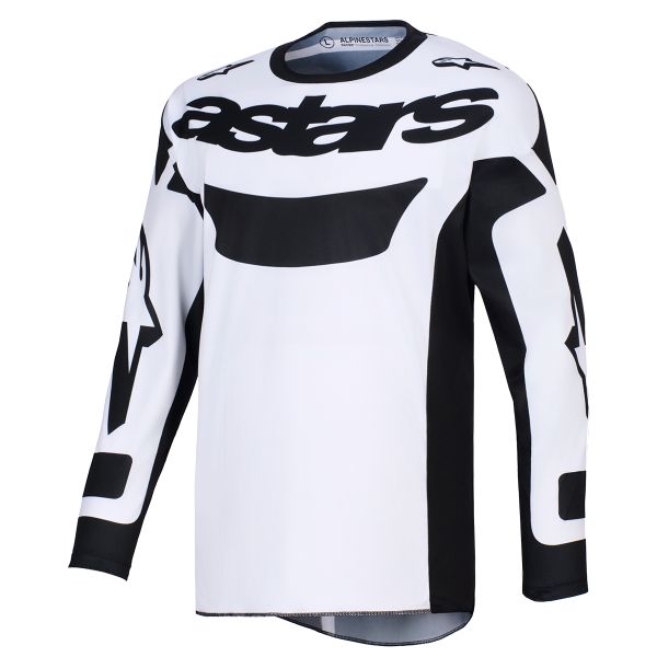 Camiseta Motocross Alpinestars Racer Riway Jersey White Black