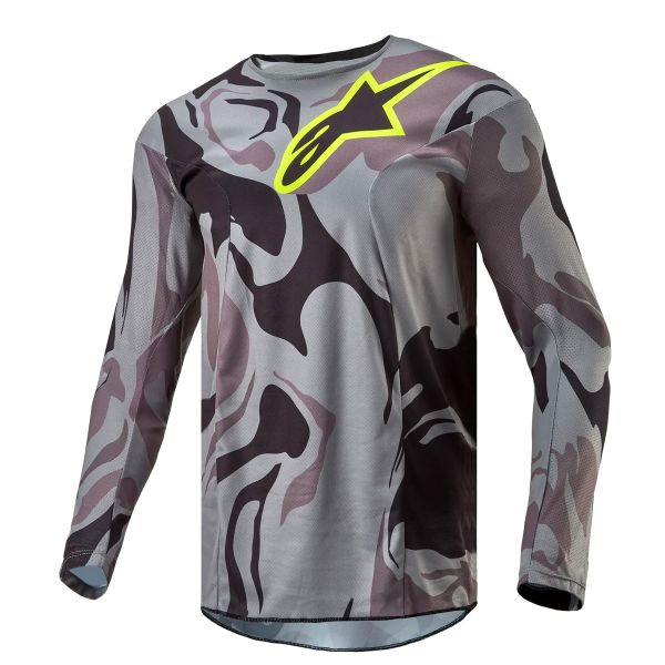 Camiseta Motocross Alpinestars Racer Tactical Cast Grey Camo Magnet