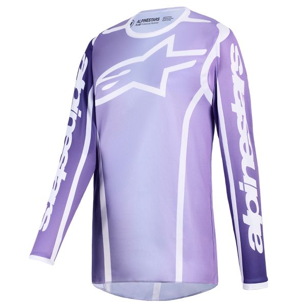 Camiseta Motocross Alpinestars Stella Fluid Apex Jersey Violet White