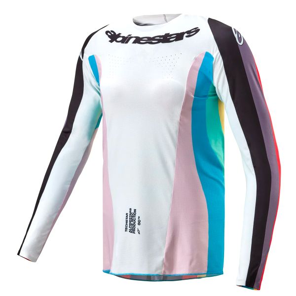 Camiseta Motocross Alpinestars Stella Techstar Black Multicolor