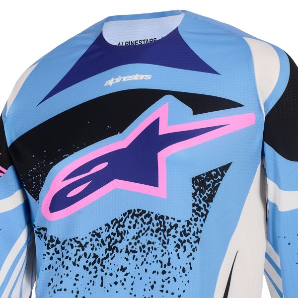 Alpinestars Stella Techstar Nomur Jersey Light Blue Off White Black