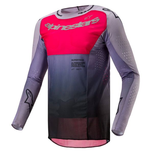 Camiseta Motocross Alpinestars Supertech Dade Iron Red Berry