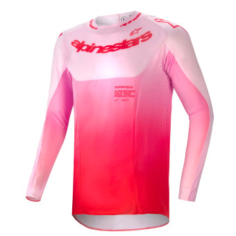 Camiseta Motocross Alpinestars Supertech Dade Red Berry Lilac