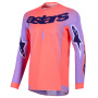 Camiseta Motocross Alpinestars Supertech Scenz Jersey Hot Coral Purple