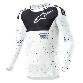 Camiseta Motocross Alpinestars Supertech Spek White Black