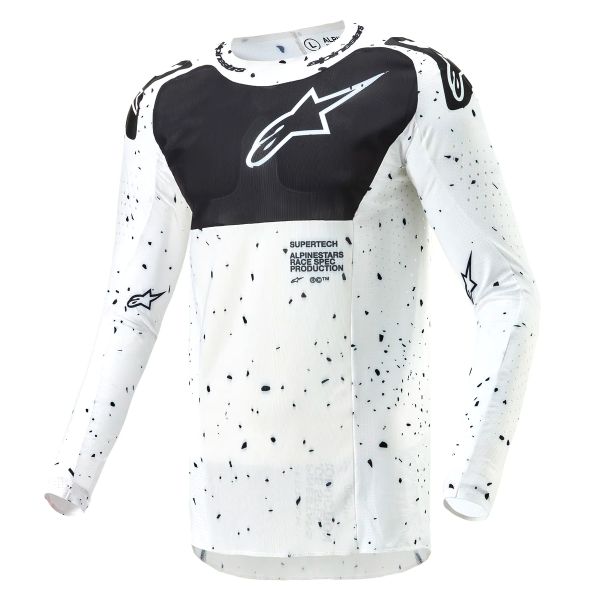 Camiseta Motocross Alpinestars Supertech Spek White Black