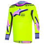 Camiseta Motocross Alpinestars Supertech Vista Jersey Yellow Purple Black
