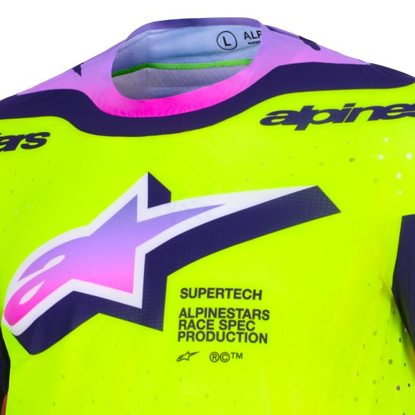 Alpinestars Supertech Vista Jersey Yellow Purple Black