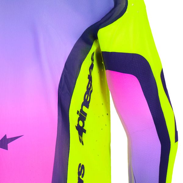 Alpinestars Supertech Vista Jersey Yellow Purple Black