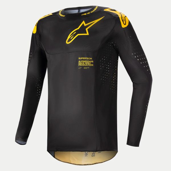 Camiseta Motocross Alpinestars Supertech Ward Black Yellow