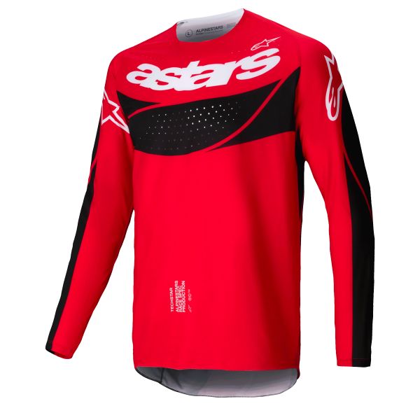 Camiseta Motocross Alpinestars Techstar Dreem Bright Red Black Camiseta Motocross Alpinestars Techstar Dreem Bright Red Black