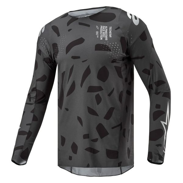 Camiseta Motocross Alpinestars Techstar Graphite Black Camo