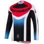 Camiseta Motocross Alpinestars Techstar Knif Jersey Black White Red