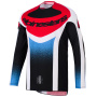 Camiseta Motocross Alpinestars Techstar Nomur Jersey Black White Red