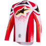 Camiseta Motocross Alpinestars Techstar Nomur Jersey Light Gray Red Black