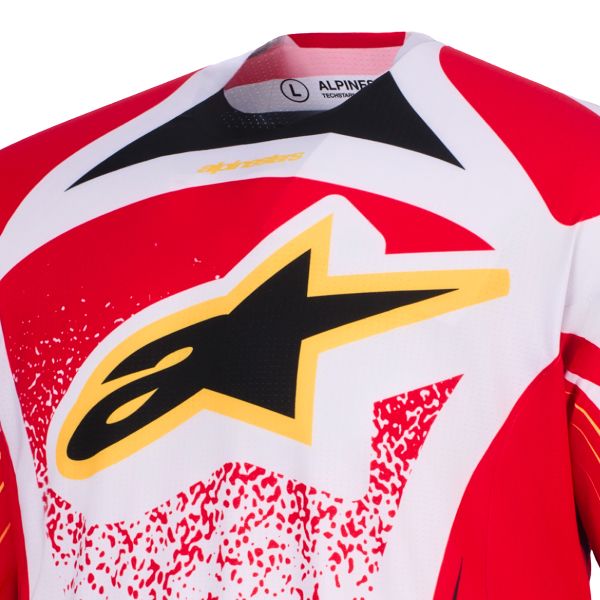 Alpinestars Techstar Nomur Jersey Light Gray Red Black