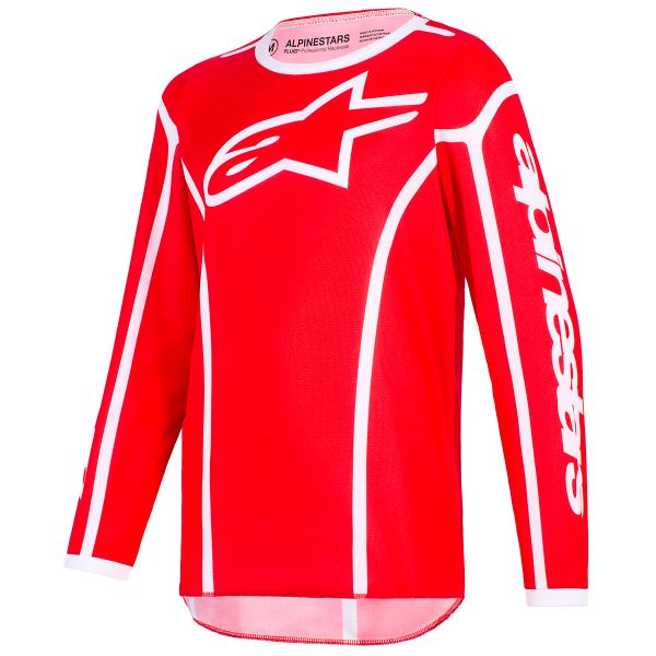Camiseta Motocross Alpinestars Youth Fluid Apex Jersey Red White