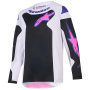 Camiseta Motocross Alpinestars Youth Fluid Grid Jersey Black Light Gray Purple