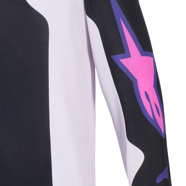Alpinestars Youth Fluid Grid Jersey Black Light Gray Purple