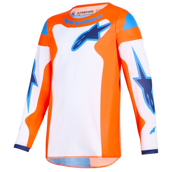 Camiseta Motocross Alpinestars Youth Fluid Grid Jersey Orange Ucla Blue