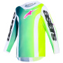Camiseta Motocross Alpinestars Youth Fluid Portl Jersey Green White Black
