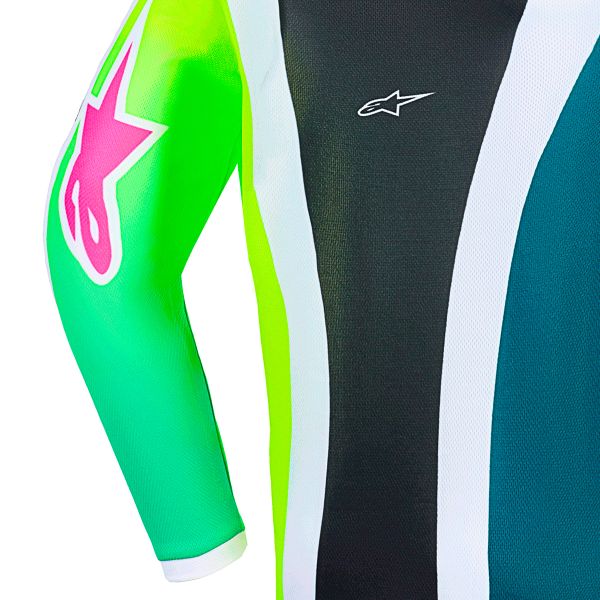 Alpinestars Youth Fluid Portl Jersey Green White Black