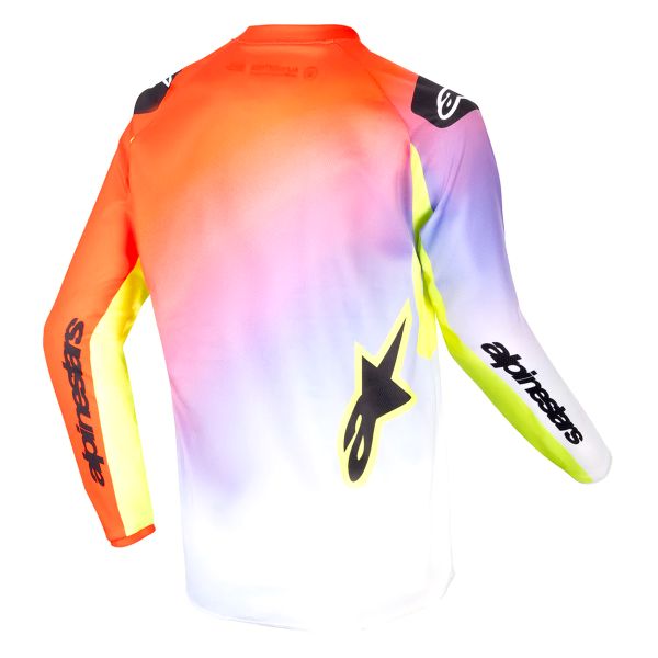 Alpinestars Youth Racer Lucent White Neon Red Yellow Fluo