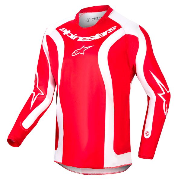 Camiseta Motocross Alpinestars Youth Racer Lurv Mars Red White