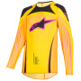 Camiseta Motocross Alpinestars Youth Supertech Nomur Jersey Orange Yellow Pink