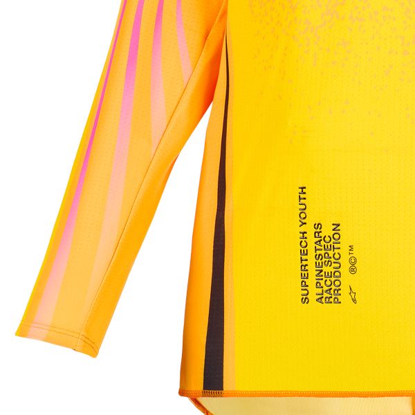 Alpinestars Youth Supertech Nomur Jersey Orange Yellow Pink