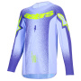 Camiseta Motocross Alpinestars Youth Supertech Scenz Jersey Purple Yellow Fluo