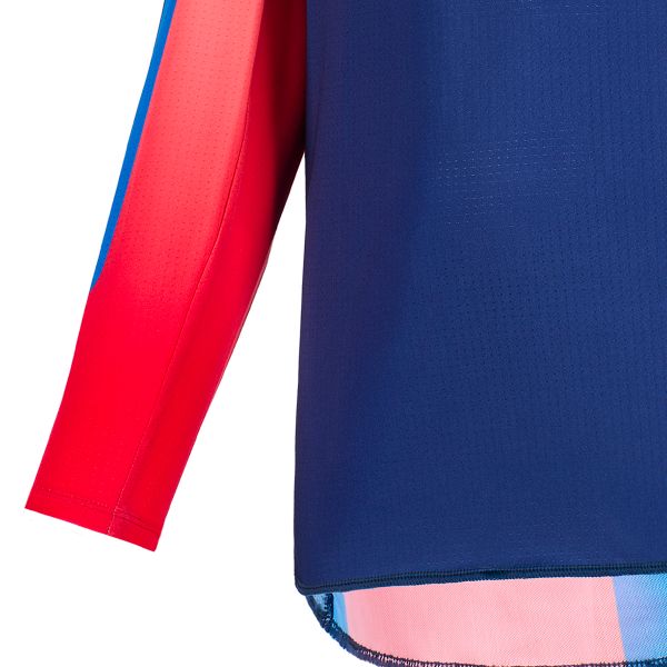 Alpinestars Youth Supertech Vista Jersey Dark Navy Hot Coral Cobalt