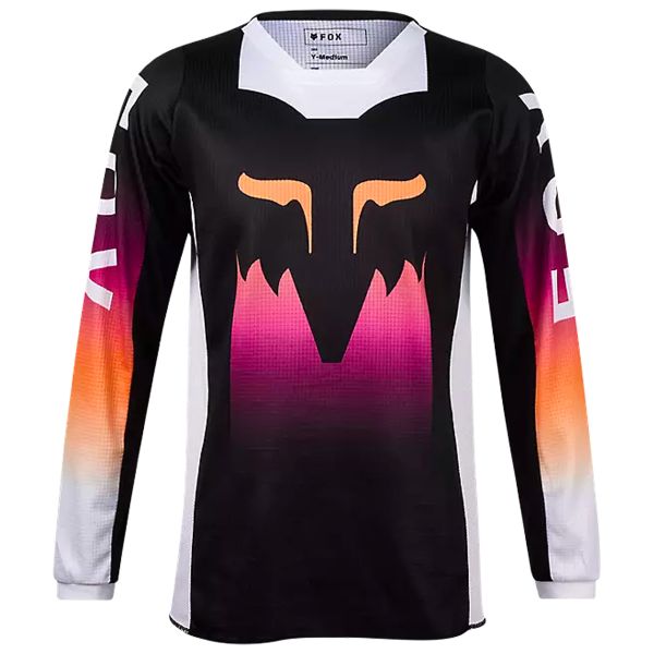 Camiseta Motocross FOX 180 Flora Black Pink Kid