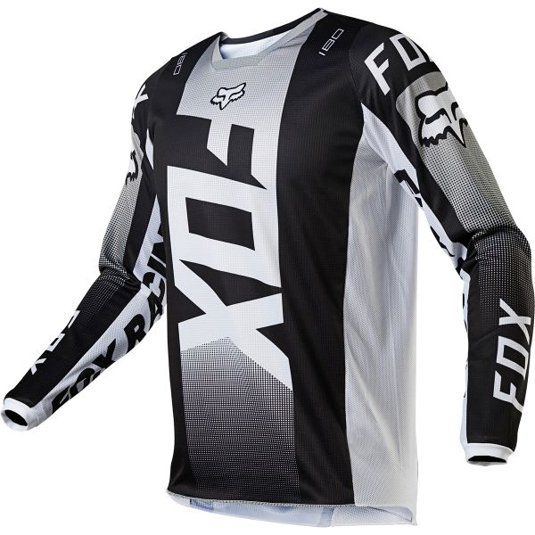 Camiseta Motocross FOX 180 Oktiv Black White