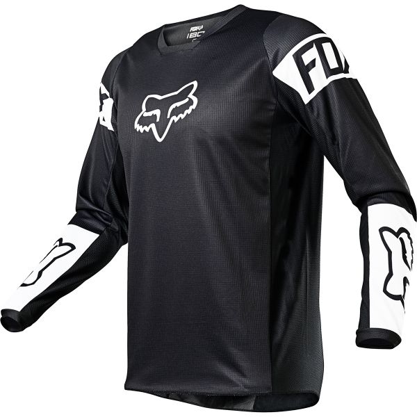 Camiseta Motocross FOX 180 Revn Black White Niño Camiseta Motocross FOX 180 Revn Black White Niño