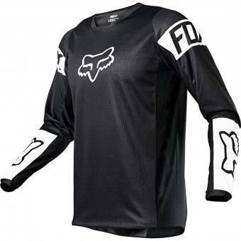 Camiseta Motocross FOX 180 Revn Black White Camiseta Motocross FOX 180 Revn Black White
